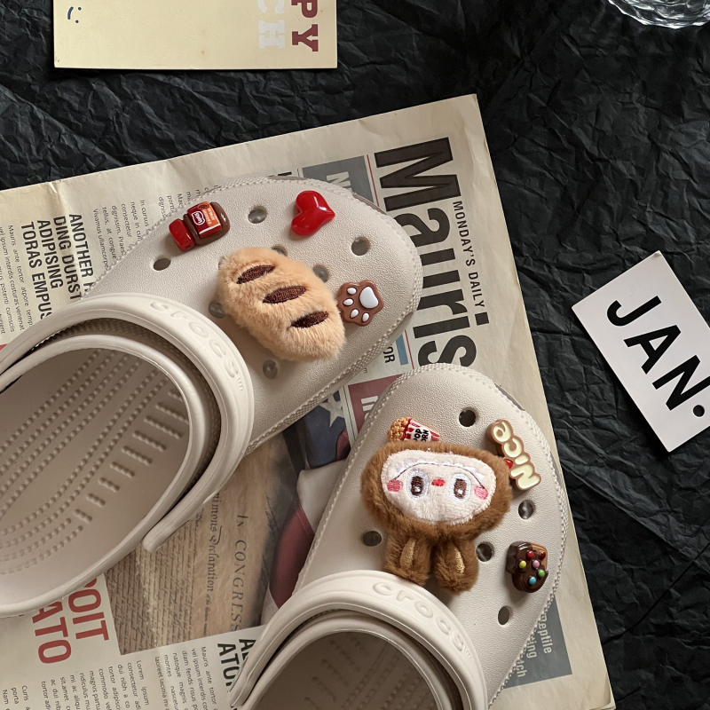 Set de catarame pentru încălțăminte, stil Crocs cu floare, potrivit pentru sandale, încălțăminte casual și papuci, sezoane vară, primăvară, toamnă