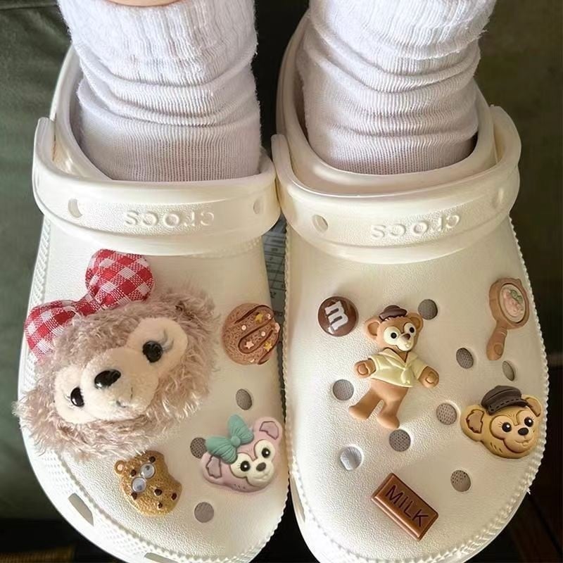 Dodaci dio za cipele s cvijetom — crtani stil DIY ukras; kompatibilno sa sportskim tenisicama, sandalama, casual cipelama i papućama