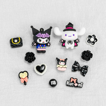 Dodatak za kopču za cipelu – cvjetna ukrasna kopča, stil nakita, model Cinnamon Dog Kurome, pogodan za sve sezone