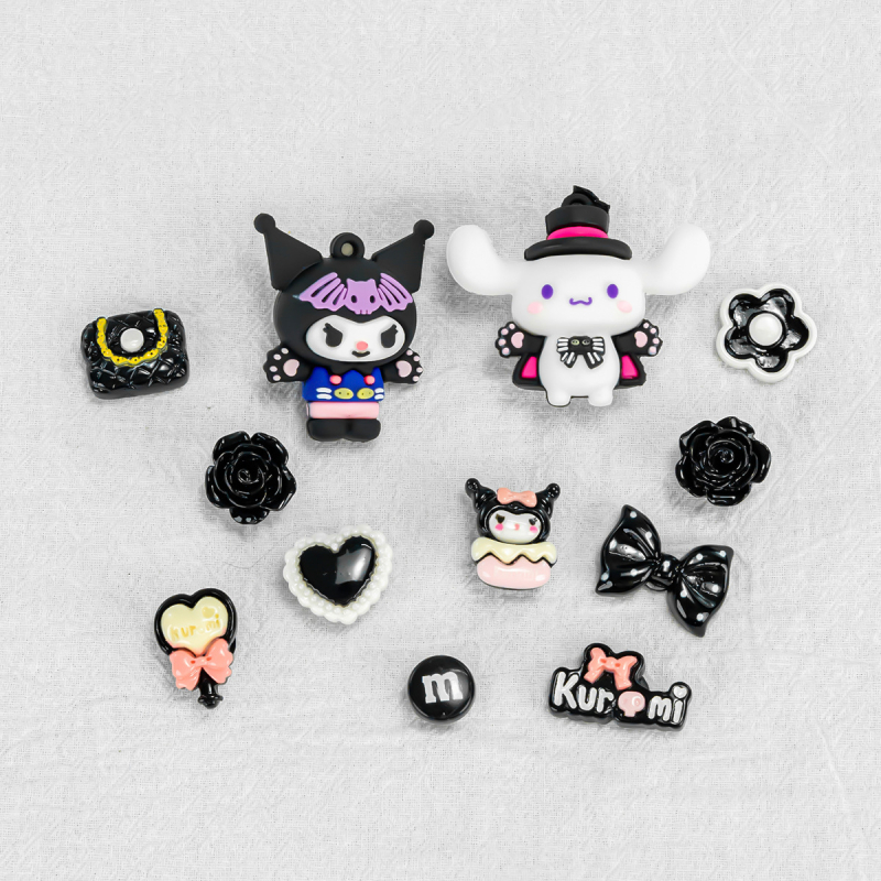 Dodatak za kopču za cipelu – cvjetna ukrasna kopča, stil nakita, model Cinnamon Dog Kurome, pogodan za sve sezone