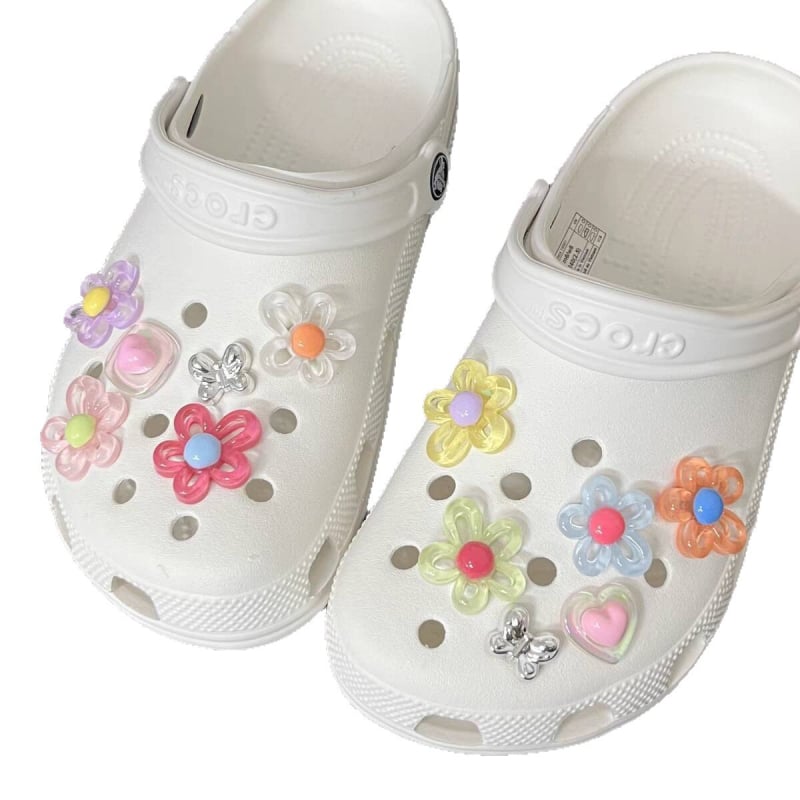 Джапанкови аксесоари: обувна катарама със квадратно сърцевидно желе цвете и пеперуда, модел Symphony