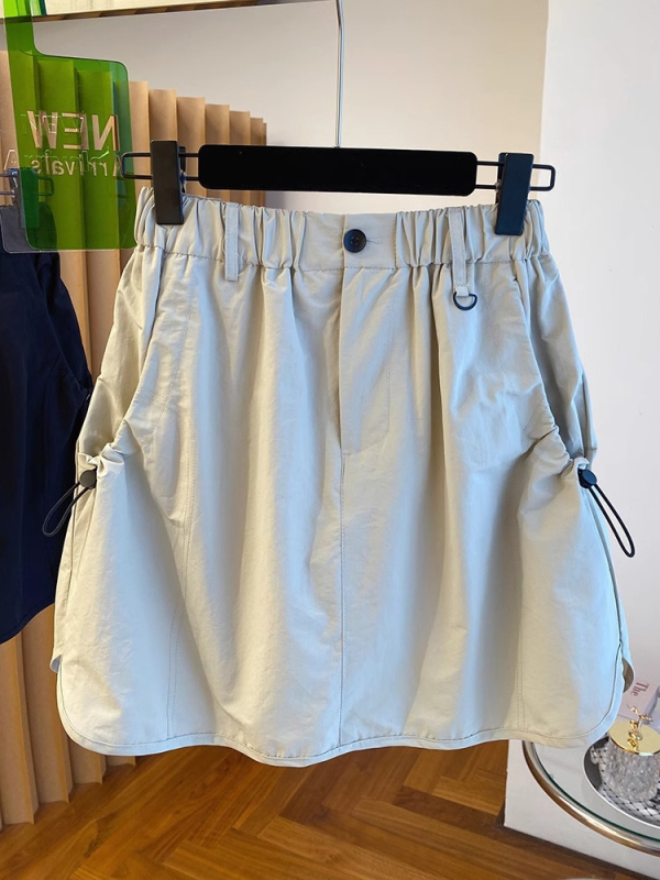 Poliesterska hip suknja, visoki struk, casual japansko-korejski stil, mikroelastičan materijal, 70-80% poliestera, ljeto 2025