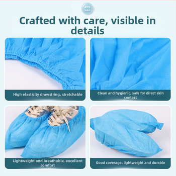 Jednokratne navlake za cipele od netkanog materijala, debela verzija, zaštita od prašine, za unutarnju upotrebu, vodootporne, protuklizne, otporne na habanje