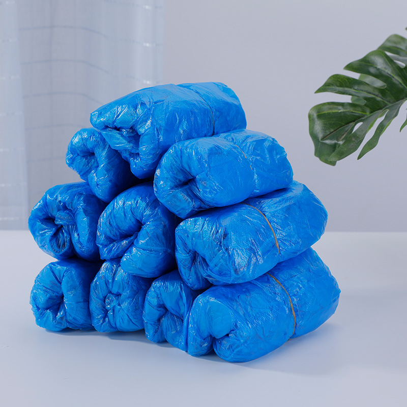 Καλύμματα παπουτσιών μιας χρήσης, 100 τεμάχια, αδιάβροχα, αντιολισθητικά, από PE πλαστικό, για εσωτερική χρήση