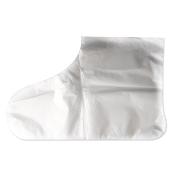 Μονόχρηστα καλύμματα ποδιών, PE πλαστικό, διαφανή, αντιολισθητικά, αδιάβροχα, 100 τεμάχια ανά σακούλα