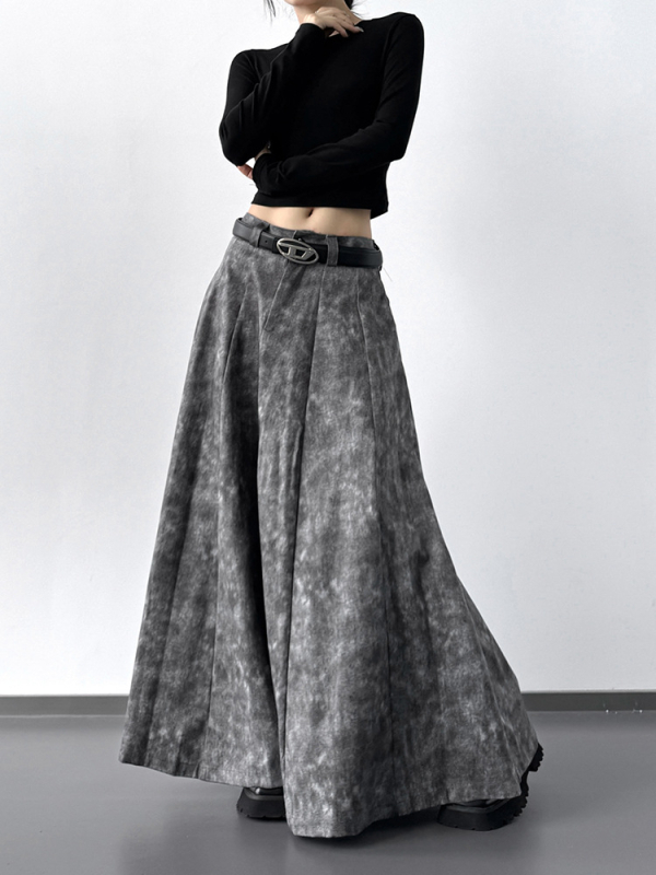 A-linijska midi suknja, visoka elastičnost, elegantan gradski stil, ljetno 2025
