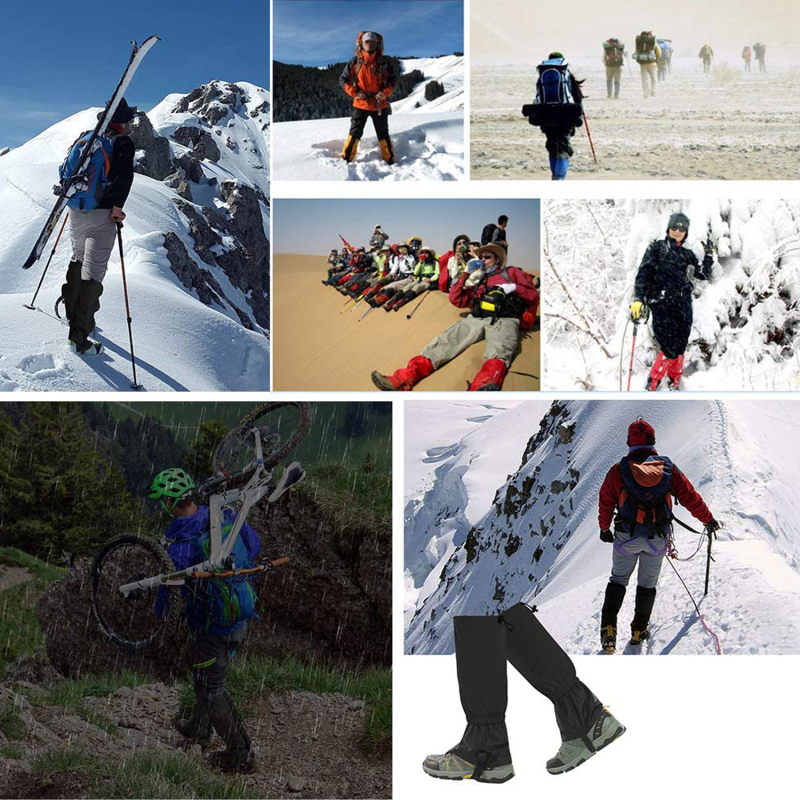Gaiteri za noge za snijeg i pijesak, prozračni, unisex, za planinarenje i alpinizam