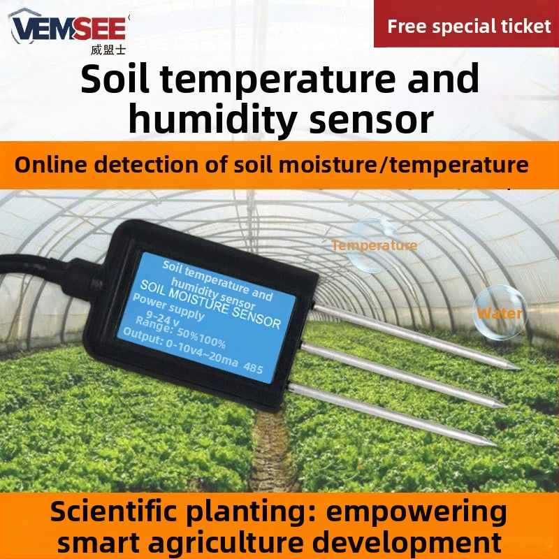 Senzor temperature i vlage tla za plastenike, mjerenje EC i pH, model SN-3000-TR