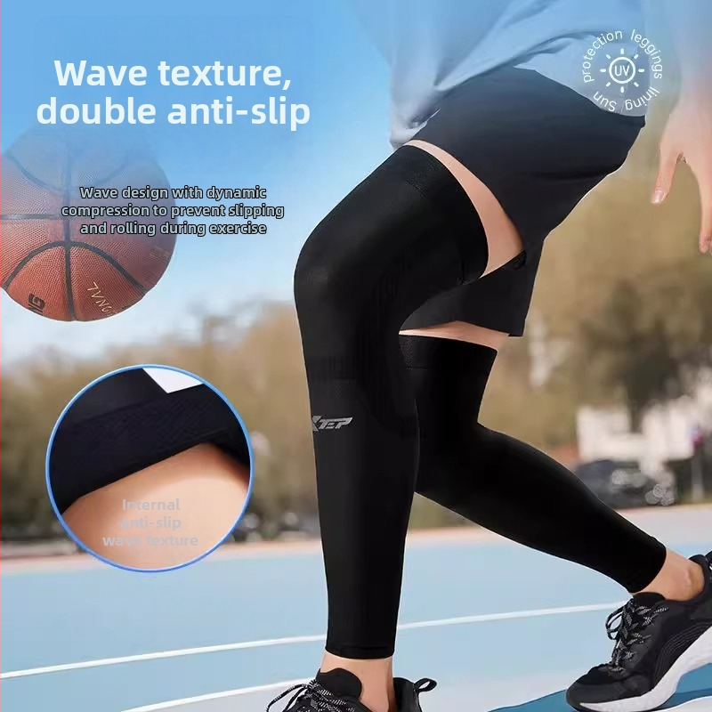 Duge zaštitne rukave za potkoljenicu s zaštitom od sunca, Ice Silk, unisex, za košarku, trčanje i vožnju bicikla
