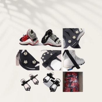 Naturehike силиконови крампони за ледено катерене – 10-зъбни противохлъзващи се чохли за обувки