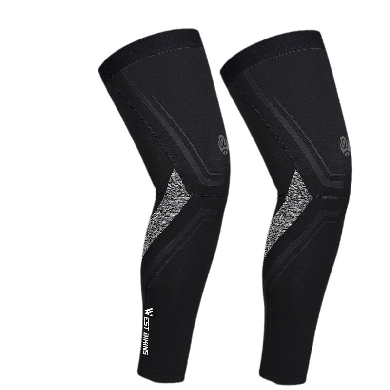 West Biking dječje leg sleeves s velurovom podstavom, poliester/spandeks, mogućnost prilagodbe, za košarku, trčanje i biciklizam