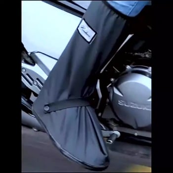 Колоездачни високи водоустойчиви обувни покрития, унисекс, PVC, удебелени и топли, противохлъзгащи и износоустойчиви