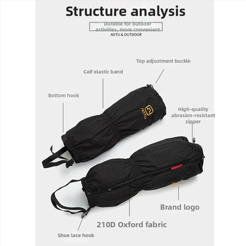 Unisex sněhové návleky na nohy a obuv, 210D Oxford látka, model AT89