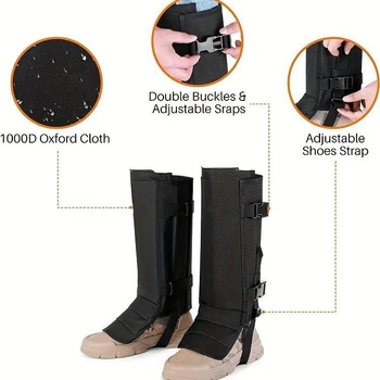 Mászáshoz való lábszárvédők — Szúnyog- és kígyóharapás elleni védelem, karcálló, Oxford anyag, lábszárvédelem, vízálló hófedés