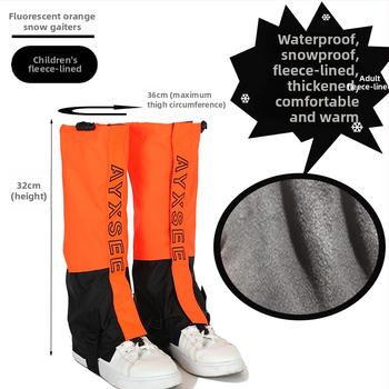 Turistické gaiters proti snehu, nepremokavé, odolné, TPR materiál, štýl Color Blocking, letné použitie