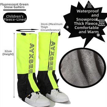 Turistické gaiters proti snehu, nepremokavé, odolné, TPR materiál, štýl Color Blocking, letné použitie