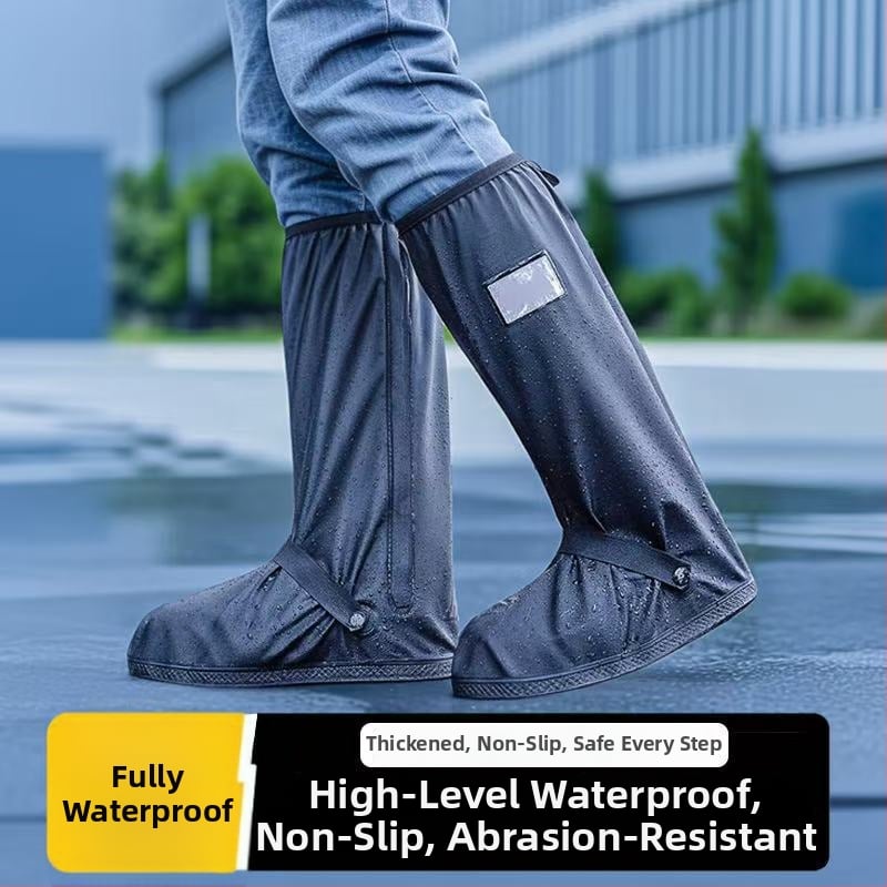 Високи дъждовни протектори за обувки за мотоциклет – водоустойчиви, противохлъзгави, PVC