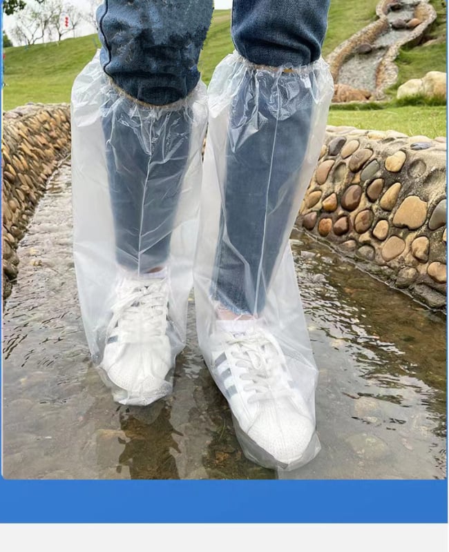 Еднократни водоустойчиви покривала за обувки от пластмаса — прост стил, произход Zhejiang, без персонализация, еднократни