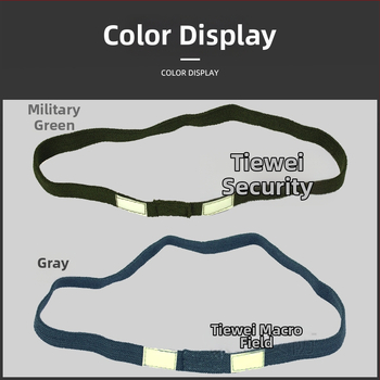 Príslušenstvo prilby M1/MICH/M88: žiariace mačacie oko s reflexnou širokou elastickou páskou, gumový elastický materiál