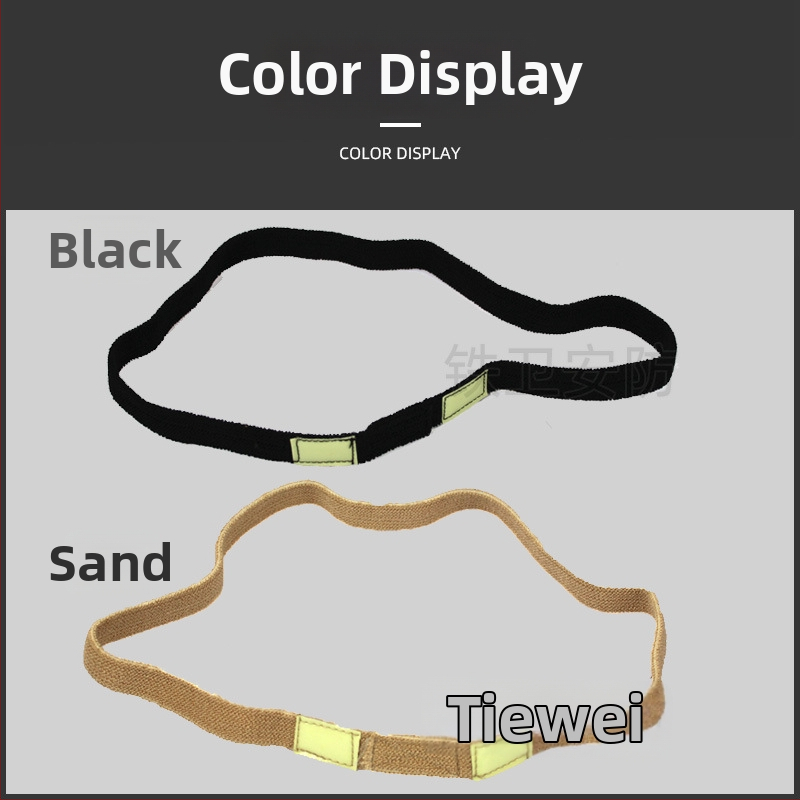 Príslušenstvo prilby M1/MICH/M88: žiariace mačacie oko s reflexnou širokou elastickou páskou, gumový elastický materiál