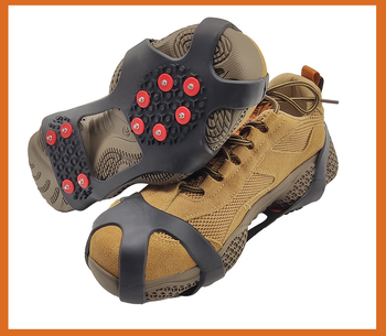 10-dontos rozsdamentes acél jégcsap kültéri használatra – csúszásmentes cipőcsatlakozó