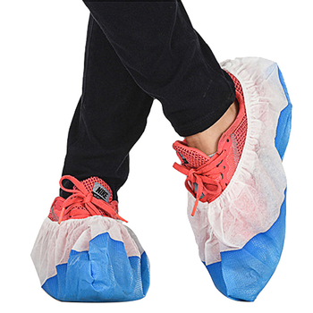 Μονωμένες μιας χρήσης κάλυμνες παπουτσιών εσωτερικού χώρου, αδιάβροχες, προστασία από σκόνη, αναπνεύσιμες, υφή μοτίβου, πάχος 0,02