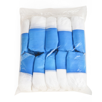 Μονωμένες μιας χρήσης κάλυμνες παπουτσιών εσωτερικού χώρου, αδιάβροχες, προστασία από σκόνη, αναπνεύσιμες, υφή μοτίβου, πάχος 0,02