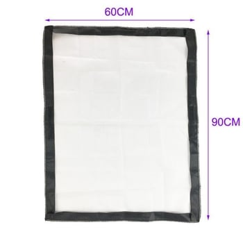 Σετ εξαρτημάτων για softbox φωτογραφίας και ζωντανής μετάδοσης, διαφανές τετράγωνο διαχυτικό ύφασμα, τυπική θερμοκρασία χρώματος.