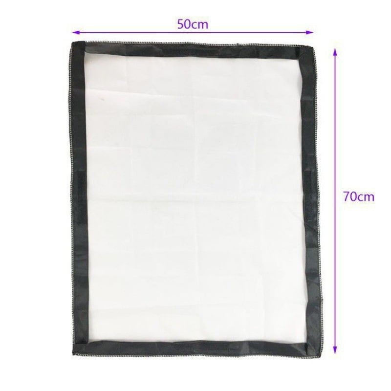 Σετ εξαρτημάτων για softbox φωτογραφίας και ζωντανής μετάδοσης, διαφανές τετράγωνο διαχυτικό ύφασμα, τυπική θερμοκρασία χρώματος.