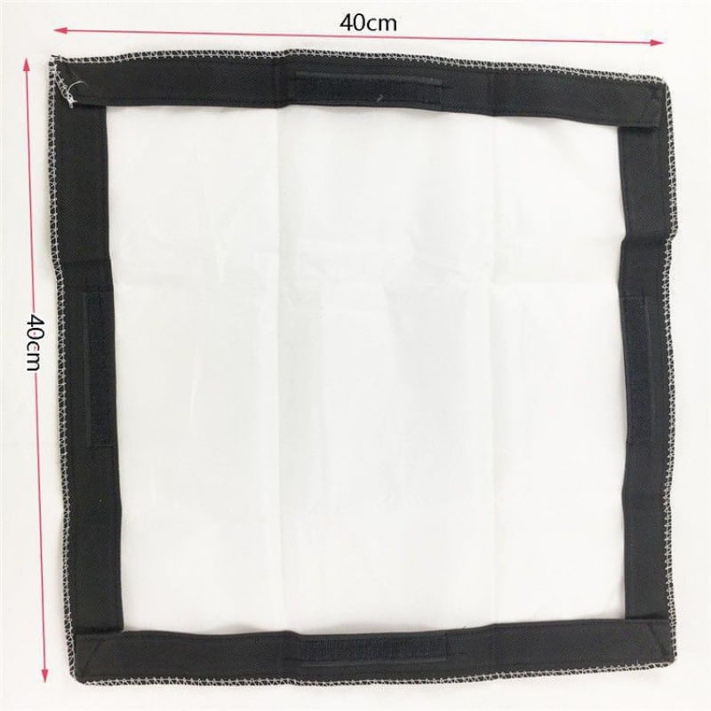 Σετ εξαρτημάτων για softbox φωτογραφίας και ζωντανής μετάδοσης, διαφανές τετράγωνο διαχυτικό ύφασμα, τυπική θερμοκρασία χρώματος.