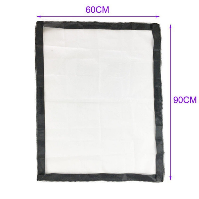 Σετ εξαρτημάτων για softbox φωτογραφίας και ζωντανής μετάδοσης, διαφανές τετράγωνο διαχυτικό ύφασμα, τυπική θερμοκρασία χρώματος.