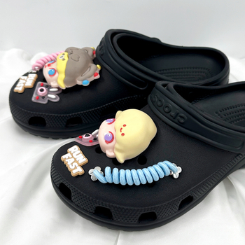 LF-0205 Virágos cipő dísz PVC DIY cipő kiegészítő, kompatibilis más cipőkkel, papucsok és Crocs, márka New beauty