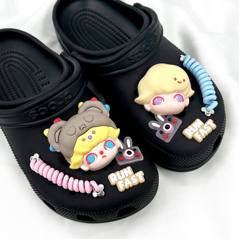 LF-0205 Virágos cipő dísz PVC DIY cipő kiegészítő, kompatibilis más cipőkkel, papucsok és Crocs, márka New beauty