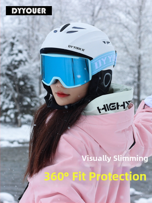 DYYYOUER lyžiarska prilba s integrovanými okuliarmi, všetko v jednom pre dospelých, unisex, uvedenie 2025