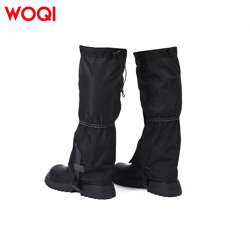 Légáteresztő téli kültéri lábszárvédők túrázáshoz és hegymászáshoz, könnyűek és hordozhatóak, hóvédők