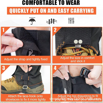 WOQI водоустойчиви гети за крака за планински походи, къмпинг и лов