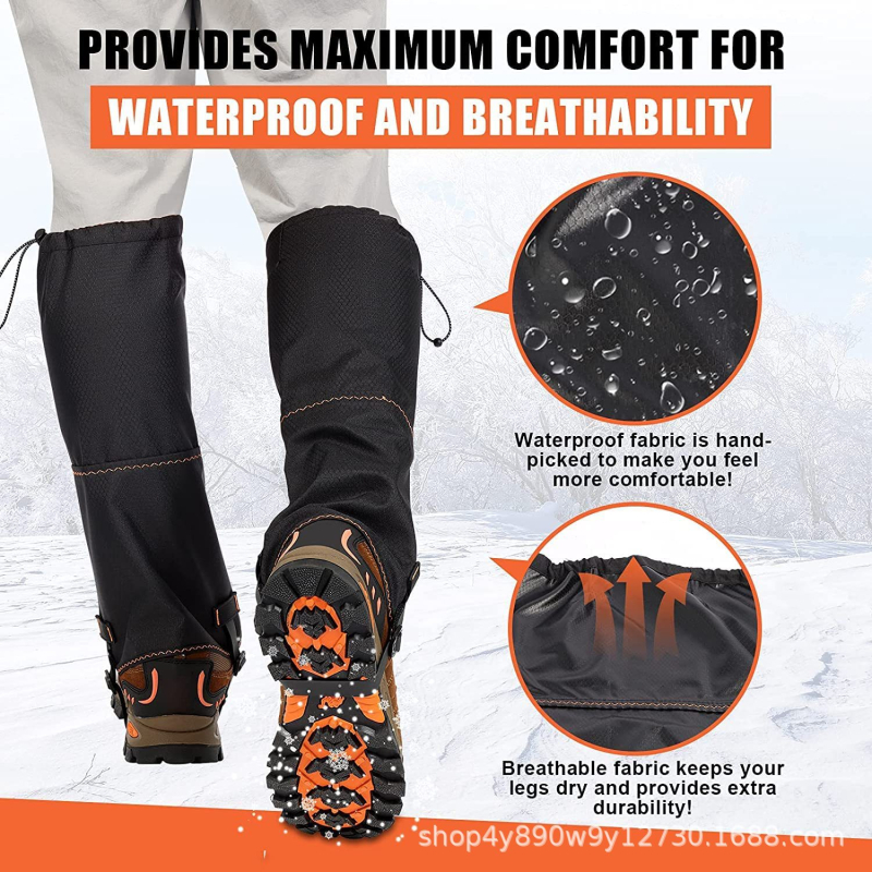 WOQI водоустойчиви гети за крака за планински походи, къмпинг и лов