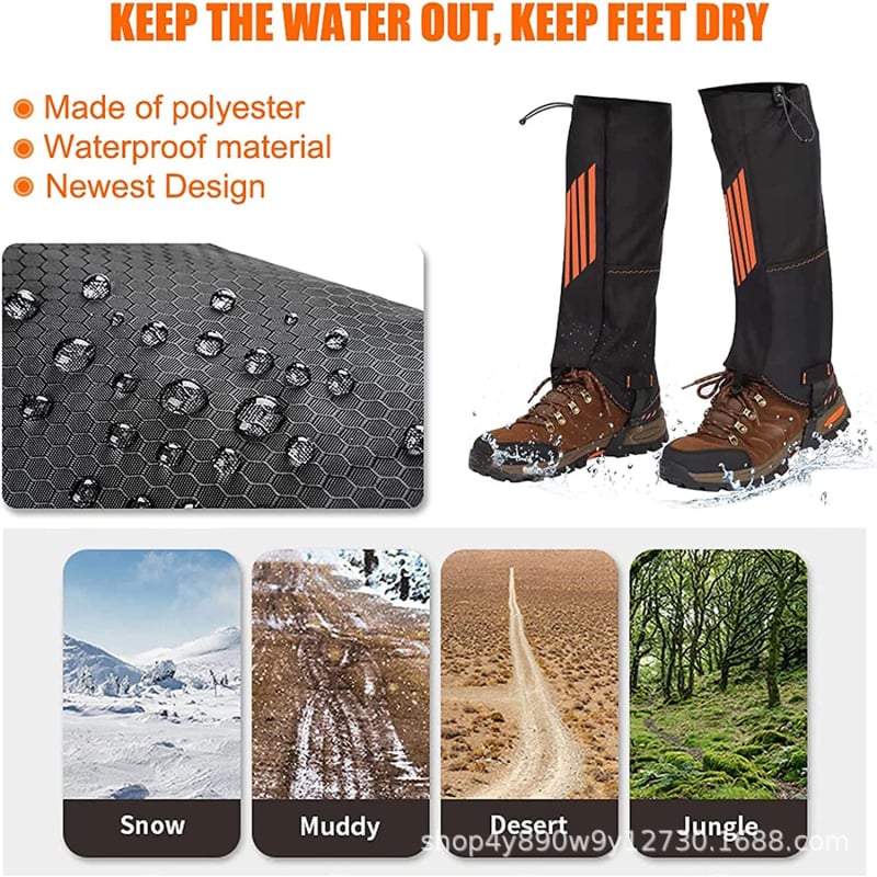 WOQI водоустойчиви гети за крака за планински походи, къмпинг и лов