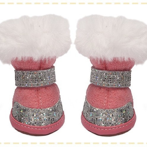 Зимни обувки за кучета от плат, противохлъзгащи, универсална употреба, не са внесени