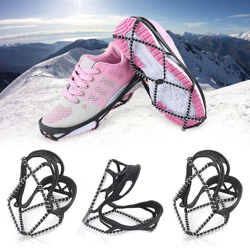 Feet cramponi cu arc anti-alunecare pentru încălțăminte, material: TPE și oțel inoxidabil, model: Anti-slip spring crampons, marcă: Feet