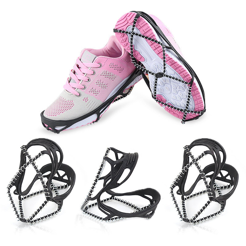 Feet cramponi cu arc anti-alunecare pentru încălțăminte, material: TPE și oțel inoxidabil, model: Anti-slip spring crampons, marcă: Feet