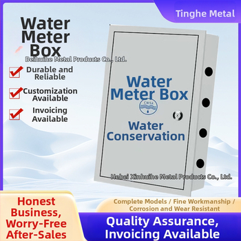 Водомерна кутия от 304 неръждаема стомана, дебел подсилен капак, монтаж на повърхността или скрит, хоризонтално или вертикално, за външно ползване