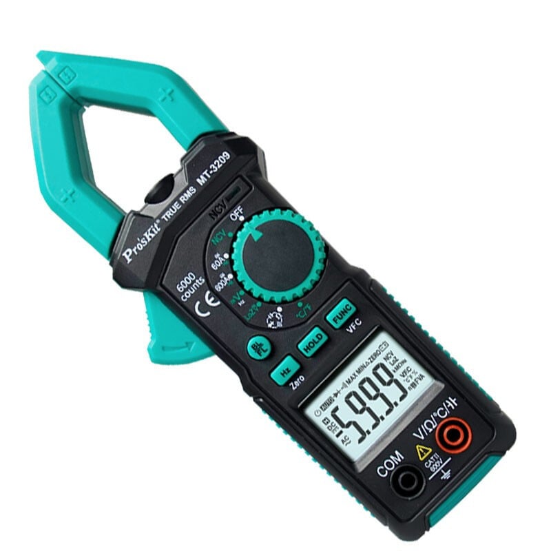 Digitális csuklós multiméter MT-3209-C, AC/DC mérés, automatikus tartomány, áram 60/600, ellenállás tartományok 600 Ω–60 MΩ