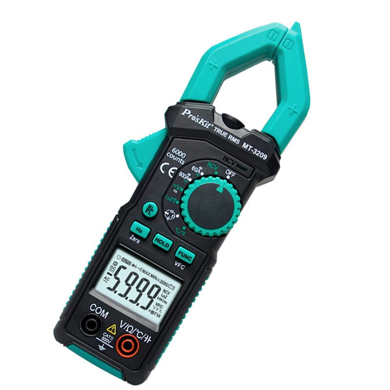 Digitális csuklós multiméter MT-3209-C, AC/DC mérés, automatikus tartomány, áram 60/600, ellenállás tartományok 600 Ω–60 MΩ