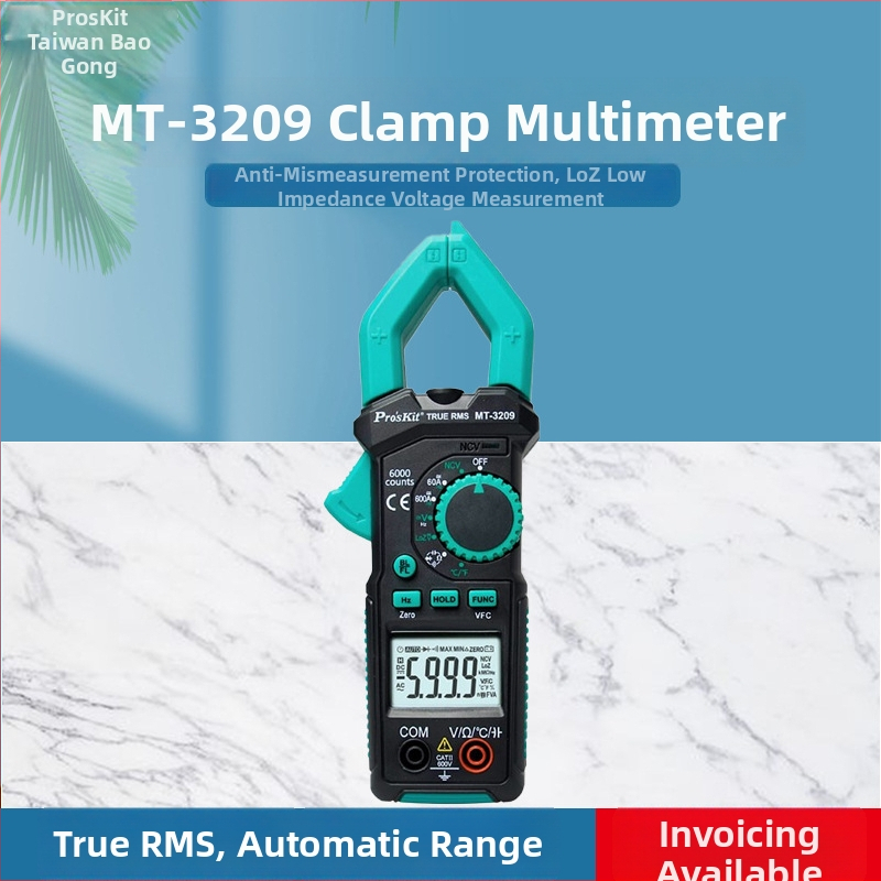 Baogong klipsni multimetar MT-3209, visoko precizan digitalni ampermetar AC/DC