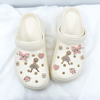 Crocs DIY аксесоари за обувки — украси с цветя, LF-0030, New Beauty, за всички сезони