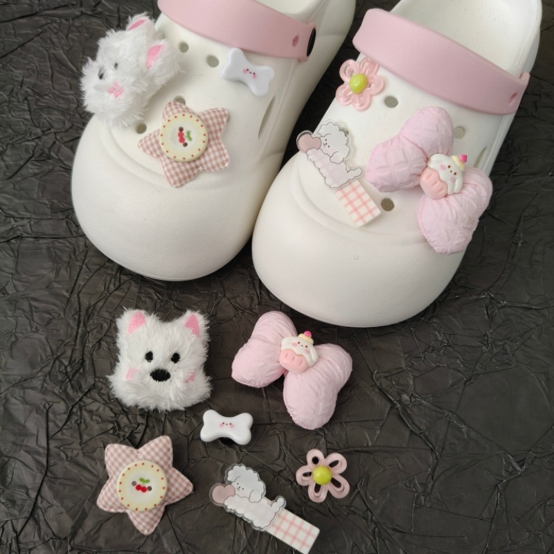 Crocs аксесоари за обувки – комплект цветя за Crocs, анимационни цветчета, закопчалка, сладък стил, модел Gadgets, лято