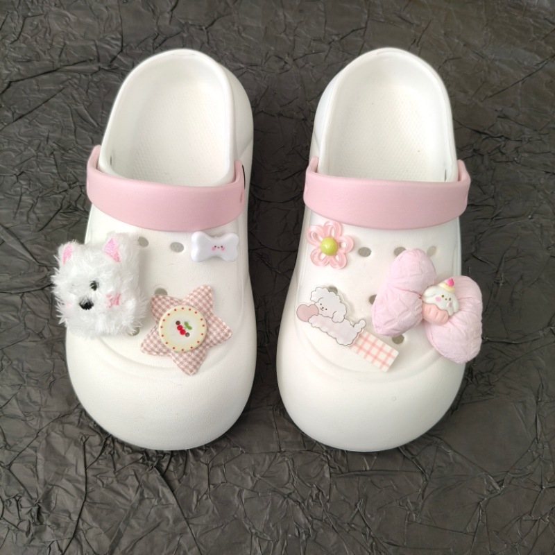 Crocs аксесоари за обувки – комплект цветя за Crocs, анимационни цветчета, закопчалка, сладък стил, модел Gadgets, лято