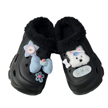 Dekor za Crocs cipele - odvojivi PVC pliš karikatura ukras West Highland, model AF0020; pogodan za Crocs; materijali PVC, smola, poliester, pamuk