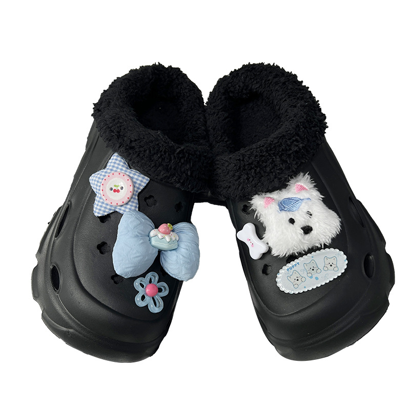 Dekor za Crocs cipele - odvojivi PVC pliš karikatura ukras West Highland, model AF0020; pogodan za Crocs; materijali PVC, smola, poliester, pamuk